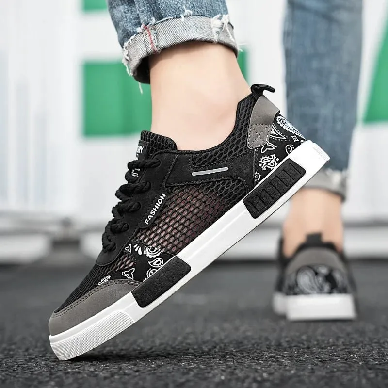 Breathable vulcanized Shoes For Men Flat Athletic Walking Sneakers Shoes Men Mesh Casual Shoes Large Size 47 — image 5