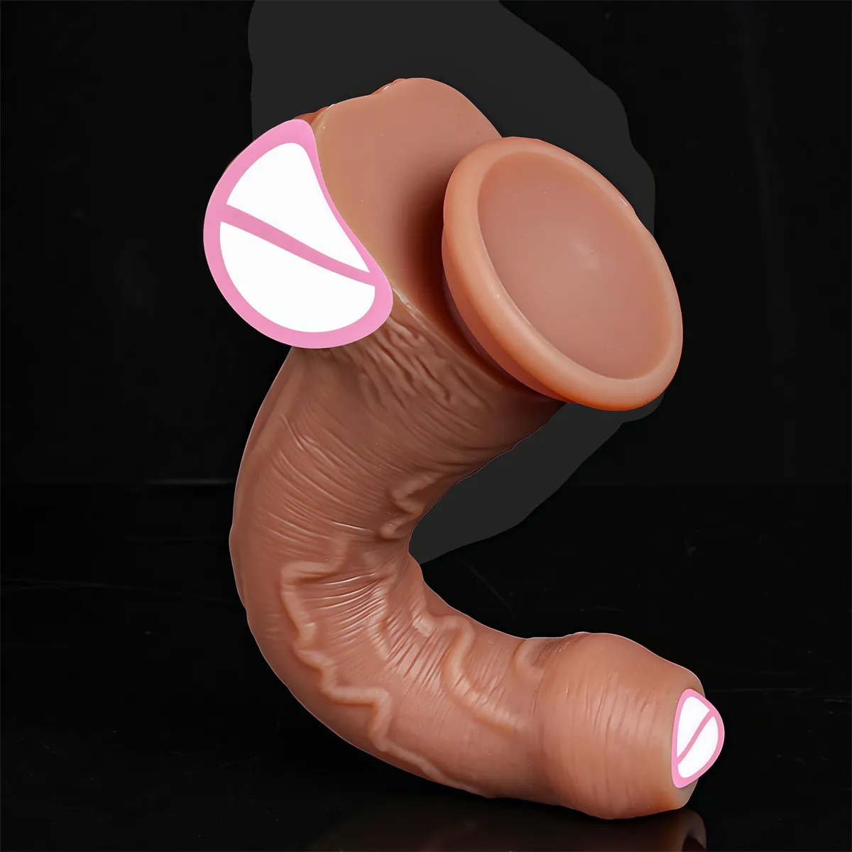 Barato pau macio realista strapon grande vibrador pele sentir pênis pequeno duplo silicone ventosa pau gay anal sexo brinquedos homens mulheres — image 3