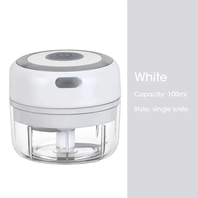 Mini triturador de alho elétrico sem fio 100ml/250ml portátil chopper carregamento usb gengibre pimentão vegetal máquina cozinha