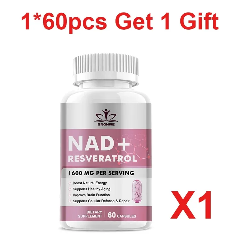 NAD Supplements - Anti-Aging Cell Booster NAD+ Booster Nicotinamide Riboside Alternative Natural Energy & Cellular Health