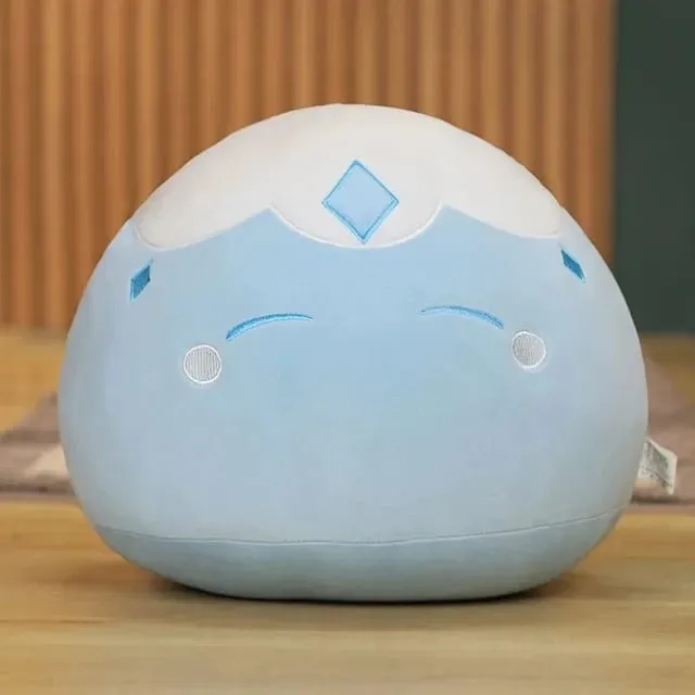새로운 10cm 애니메이션 프로젝트 귀여운 Genshin 충격 점액 플러시 베개 완구 Kawaii 만화 애니메이션 베개 완구 어린이를위한 생일 크리스마스 선물