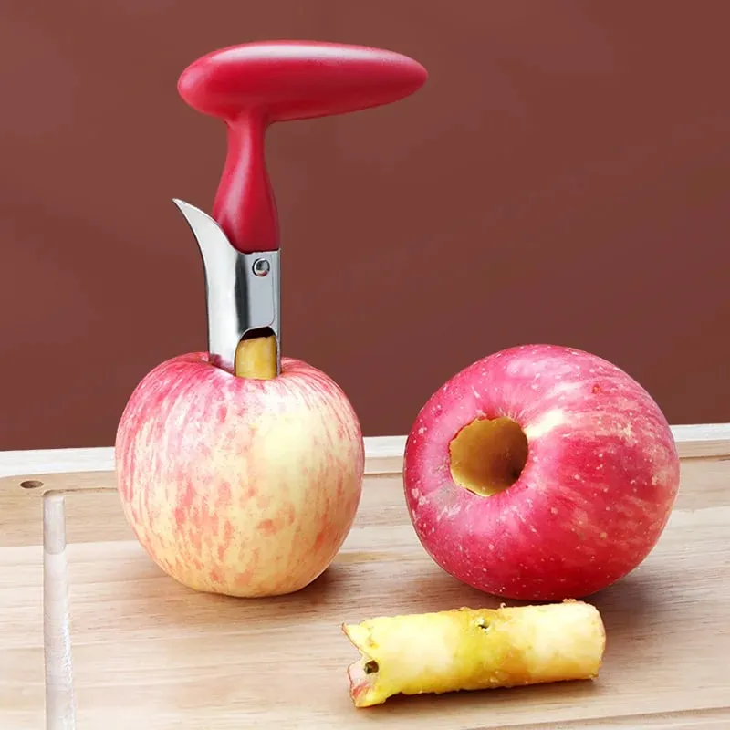 1pc de alta qualidade aço inoxidável cozinha apple core ferramenta máquina corte frutas afiada fácil de usar e limpo e durável