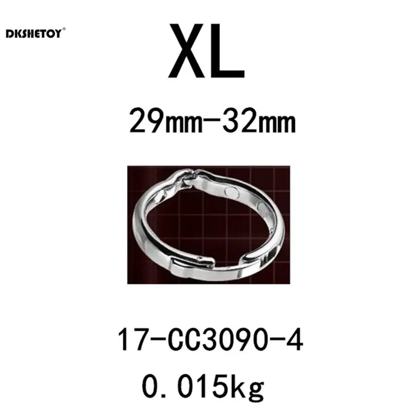 Metal s/m/l/xl tamanho atraso ejaculação pênis bondage anel de aço inoxidável masculino pênis bloqueio galo anel conjunto ereção brinquedos sexuais para homem — image 8