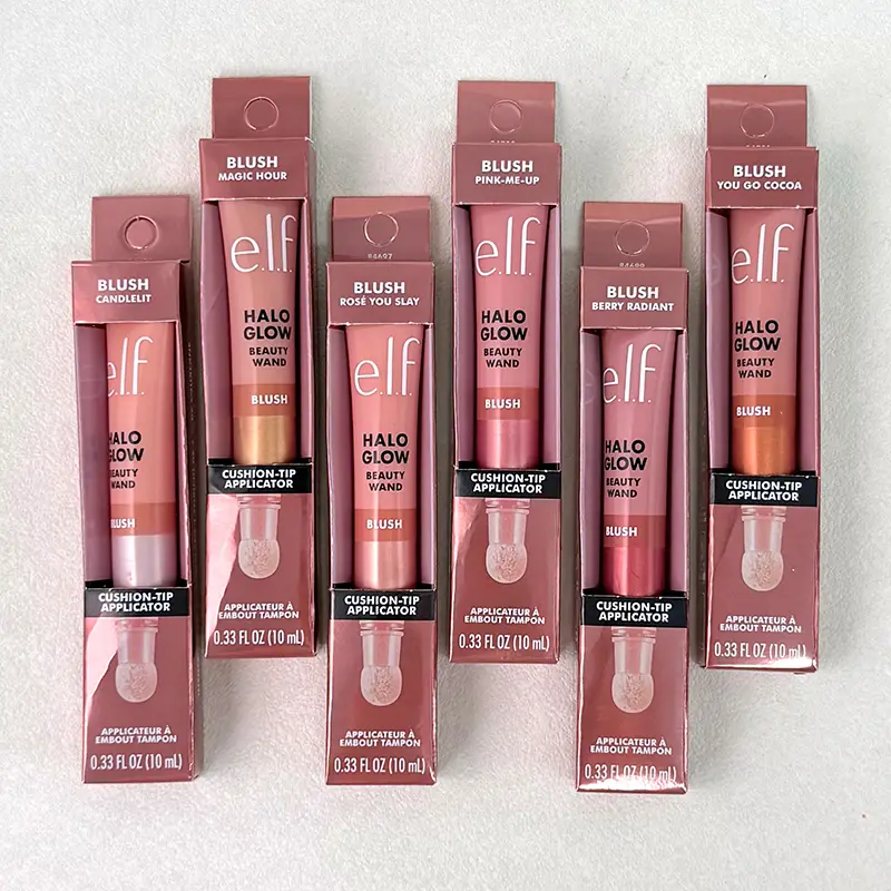 Elf Halo Glow Series Liquid Blush Líquido Highlighter Contorno para Tridimensional Shadow Contour Modification Setting Spray