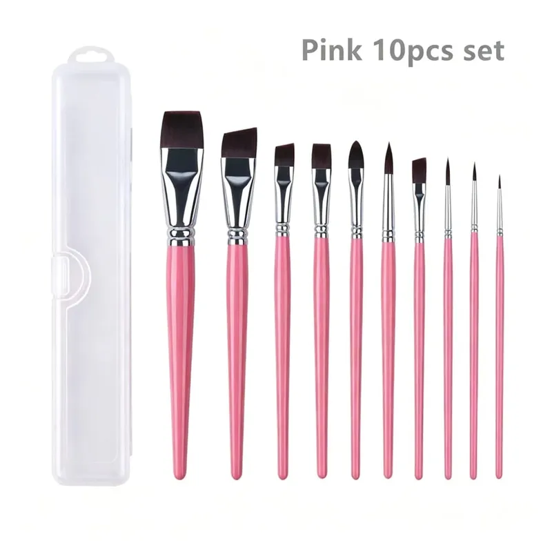 Pincéis multifuncionais para pintura facial e corporal, 7/10/17 peças, alta qualidade, céu, azul, artista, pintura em aquarela, ferramenta de maquiagem, pincel de maquiagem