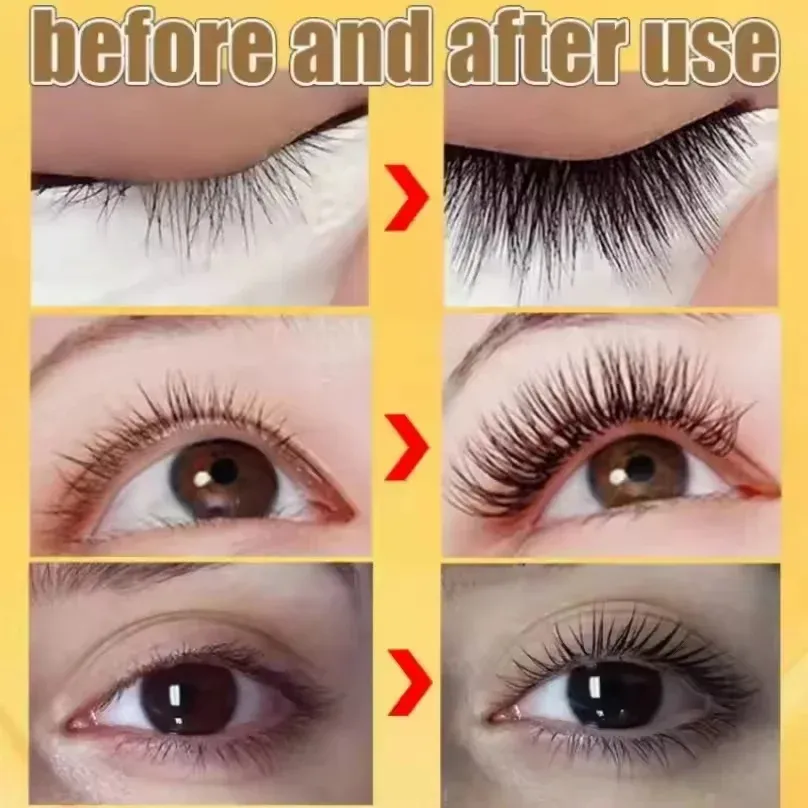 Soro de crescimento rápido de cílios, 7 dias, potencializador natural de cílios, mais longo, mais grosso, curvador, tratamento de cílios, produtos de cuidados com os olhos, maquiagem