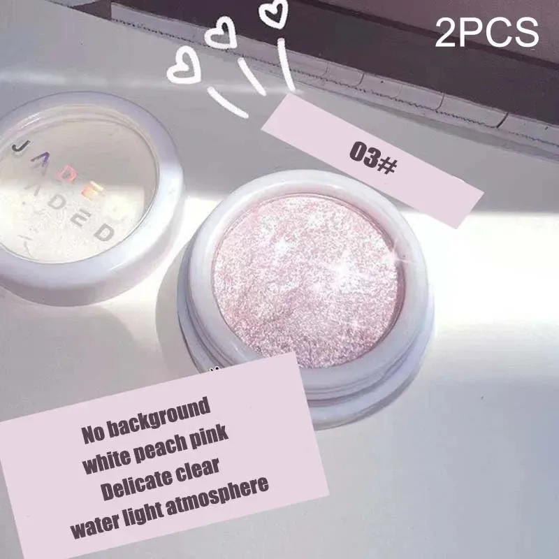 Monochrome Glitter Eyeshadow Gold Shining Brighten Eyes Makeup Long Lasting Eye Brightening Makeup Pearlescent Shimmer EyeShadow — image 13