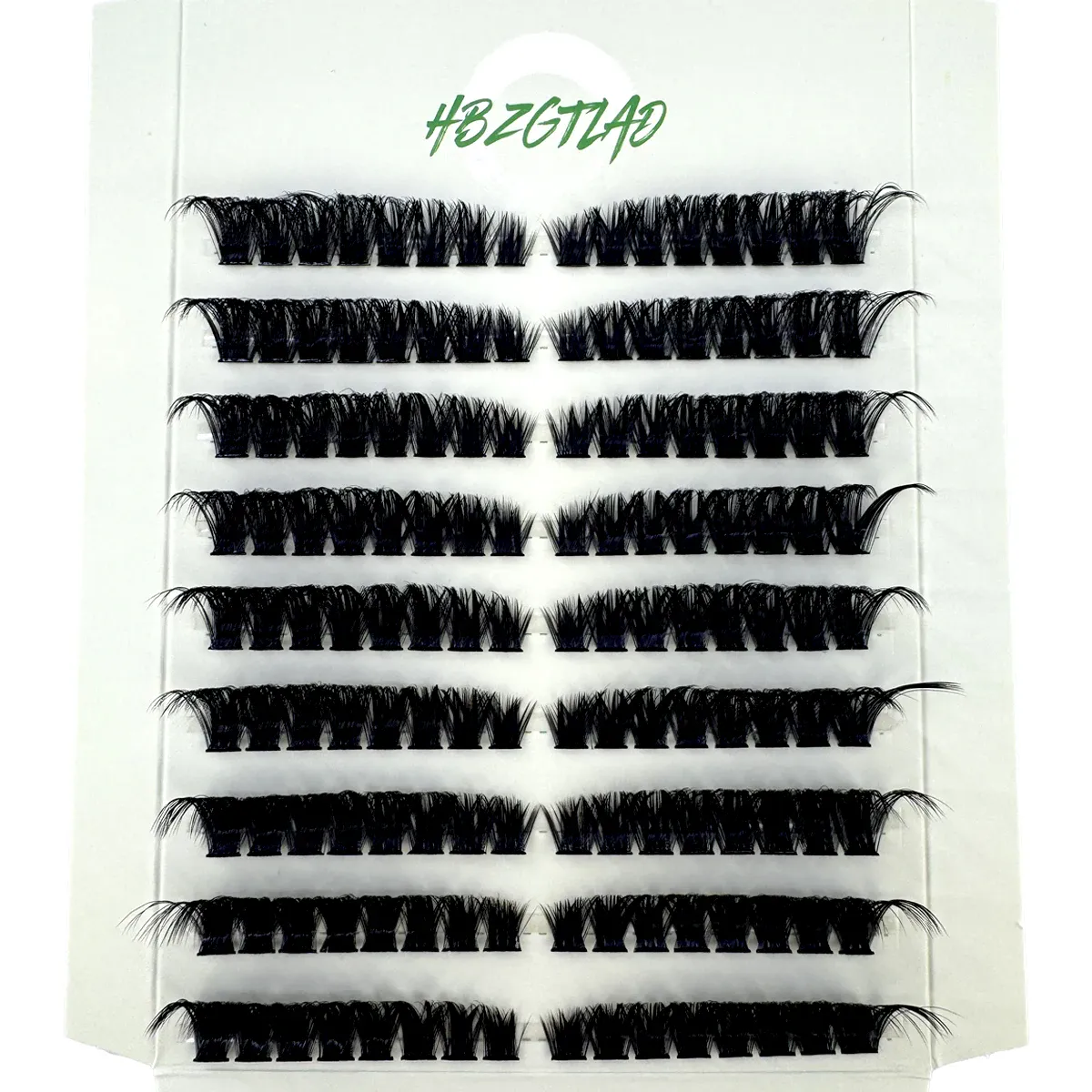 Linha de extensão de cílios encaracolados fofos de 9 fileiras 60D/80D esquerda/direita linha de extensão de cílios de olho de gato pode ser reutilizada