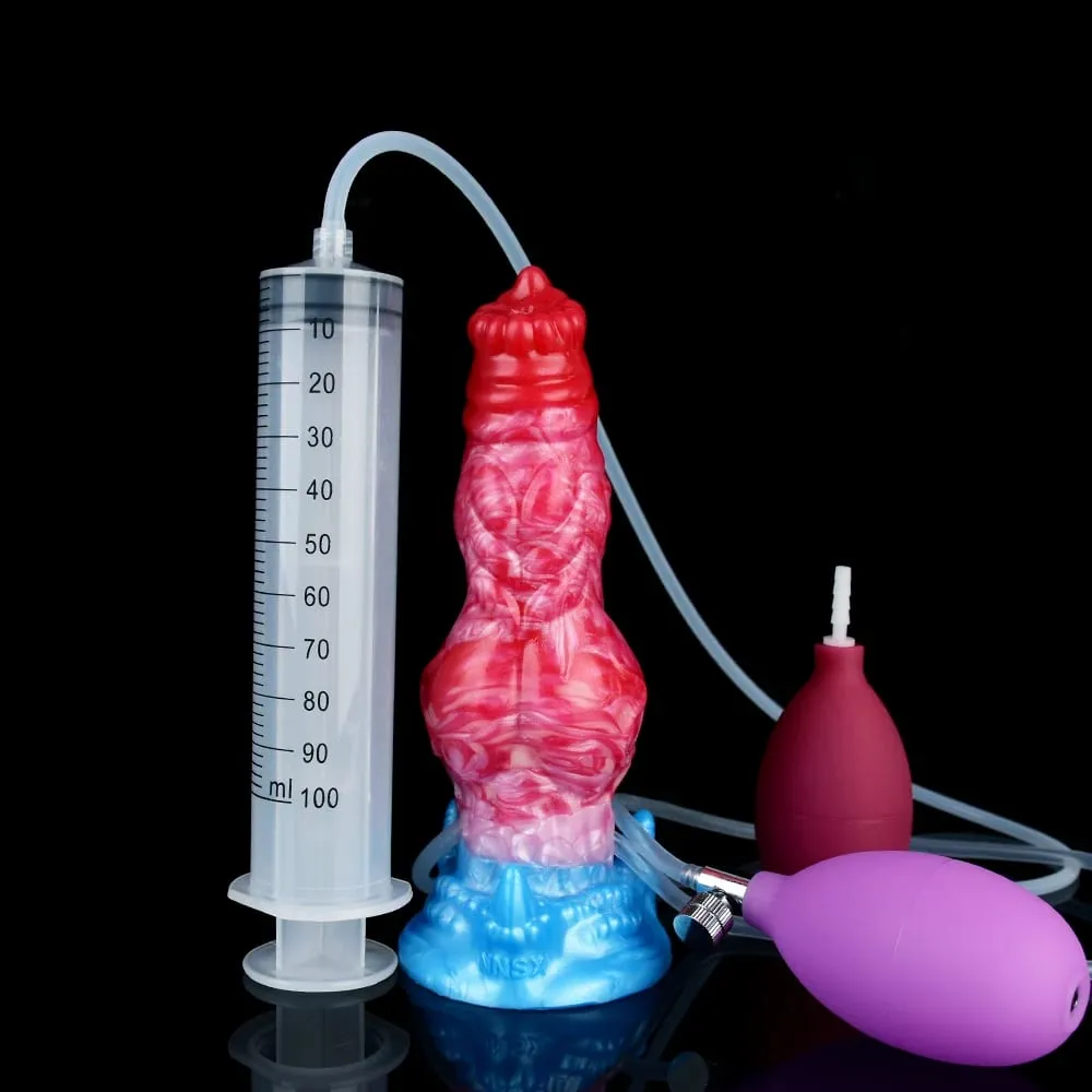 Enorme nó esguichando-dildo inflável com forte otário silicone inflat anal plug trainer iniciante brinquedos sexuais para mulheres homens