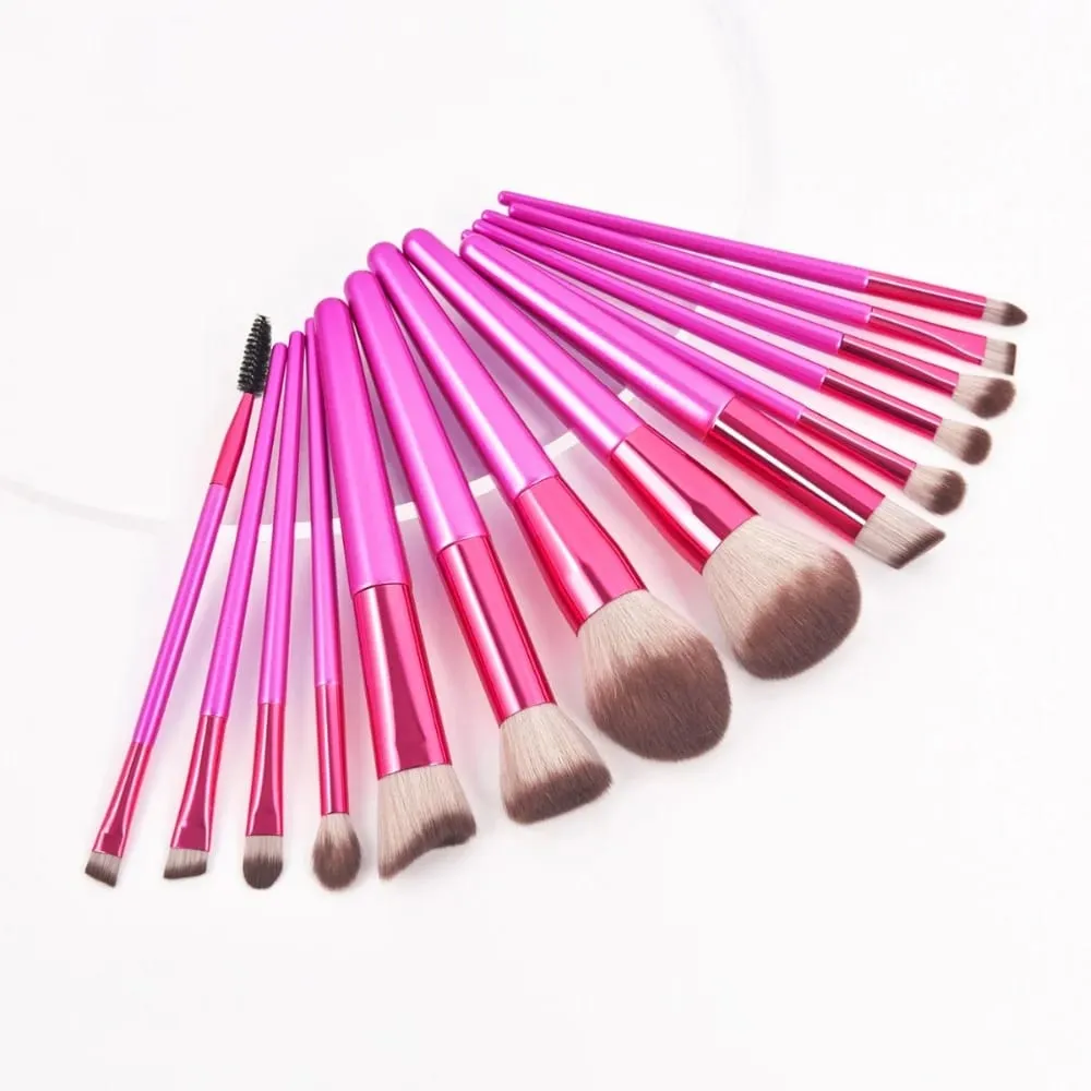 1-14 pçs pincéis de maquiagem conjunto de ferramentas compõem kits de ferramentas de escova para sombra delineador cosméticos pincéis maquiagem macia pele-amigável