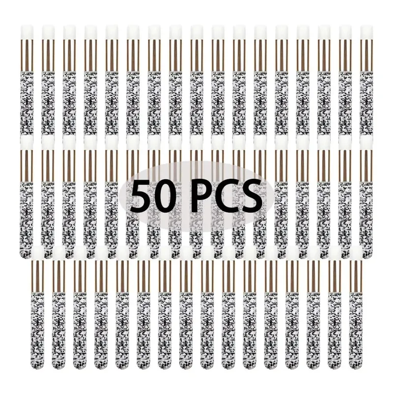 50 pçs profissional macio lash extensão shampoo escovas limpeza profunda cílios sobrancelha nariz casca cuidados salão de beleza suprimentos ferramentas