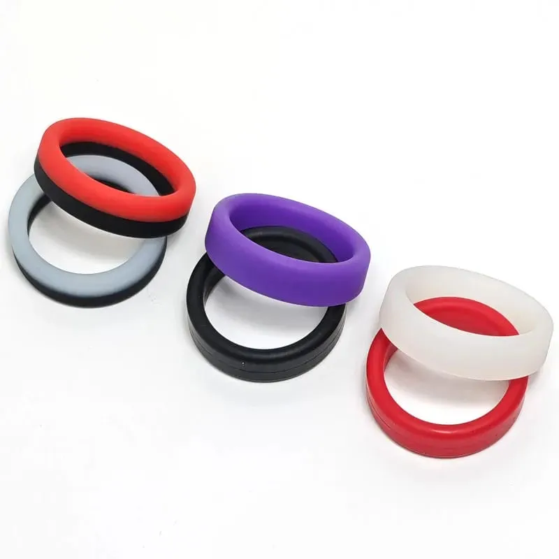 3 pçs/set Anel Peniano Retardar A Ejaculação Silicone Reutilizável Sêmen Anéis Penianos para Homens Ampliação Brinquedos Sexuais Para Homens Anéis de Casal