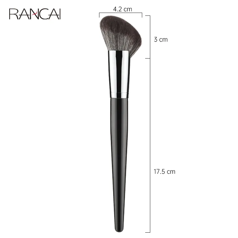 1 pçs pincéis de maquiagem ferramentas pó solto fundação contorno escova ângulo blush rosto cosméticos beleza compõem escova ferramenta