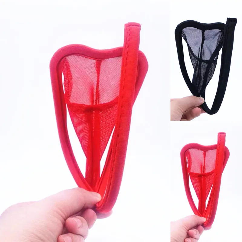 Confortável moda masculina breve c-string sólida tanga cueca cuecas de biquíni bulge bolsa lingerie confortável
