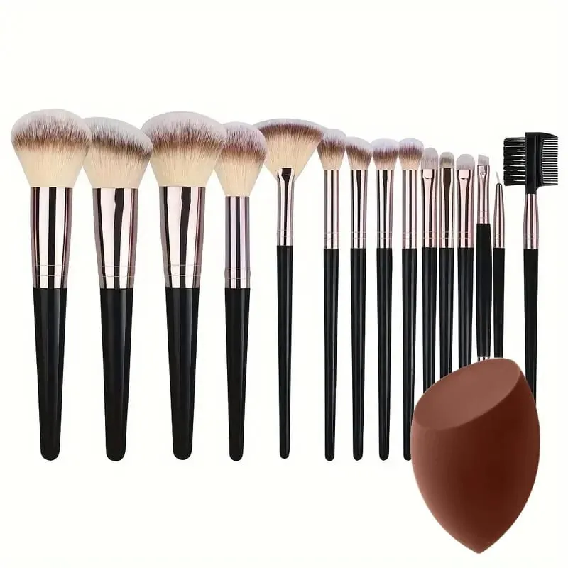 Profissional 3-20 pçs pincéis de maquiagem conjunto macio macio fundação sombra corretivo mistura kabuki ferramenta de beleza feminina