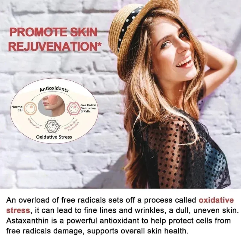 Astaxanthin - Promotes Cardiovascular Health Speeds Up Metabolism Supports Eye Joint and Skin Health — image 7