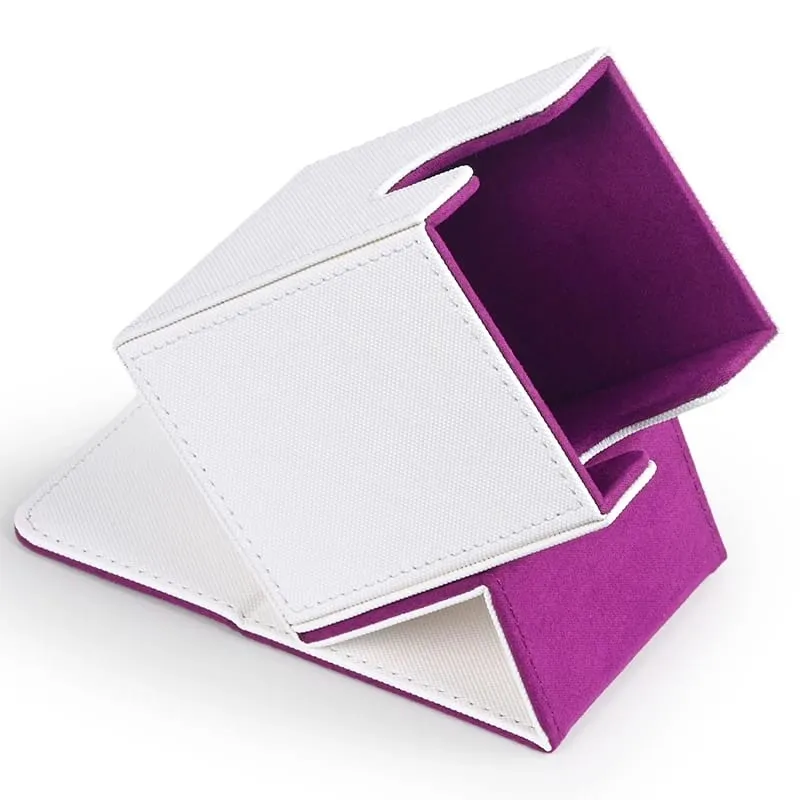 Caixa de baralho de cartas com capacidade para mais de 100 cartas de couro pu, caixa de armazenamento de cartões para jogos tcg, cartas comerciais. — image 5