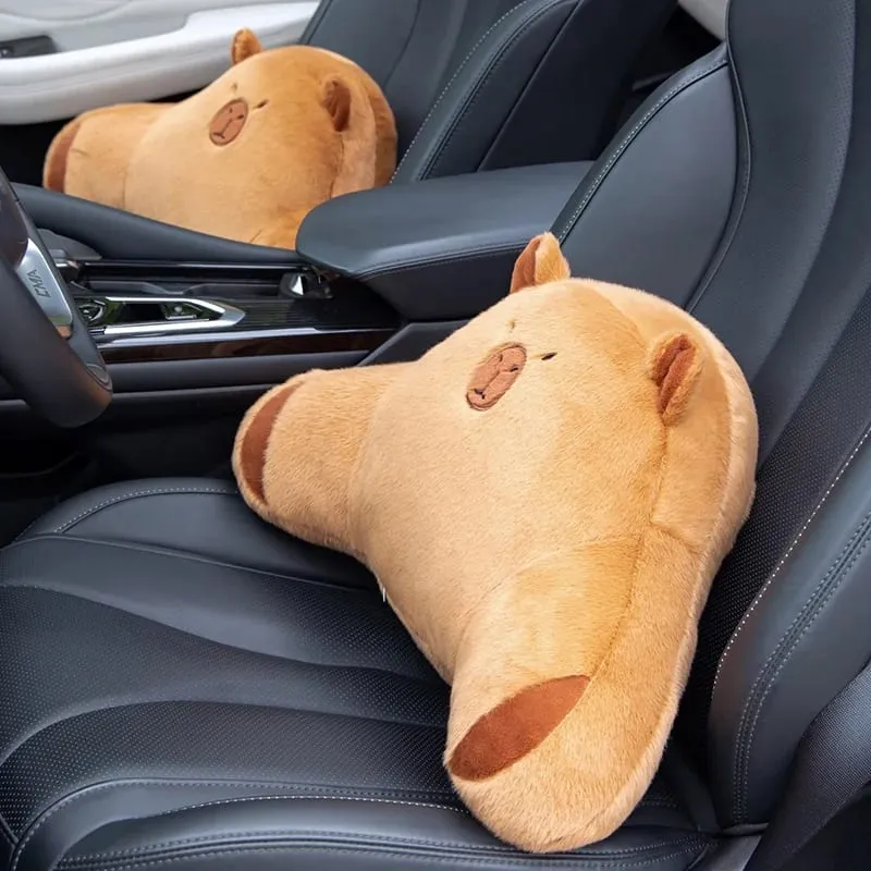 50cm Cute Capybara Cushion Comfortable Car Lumbar Support Pillow Lumbar Backrest Cushion Suitable For Home And Office Use