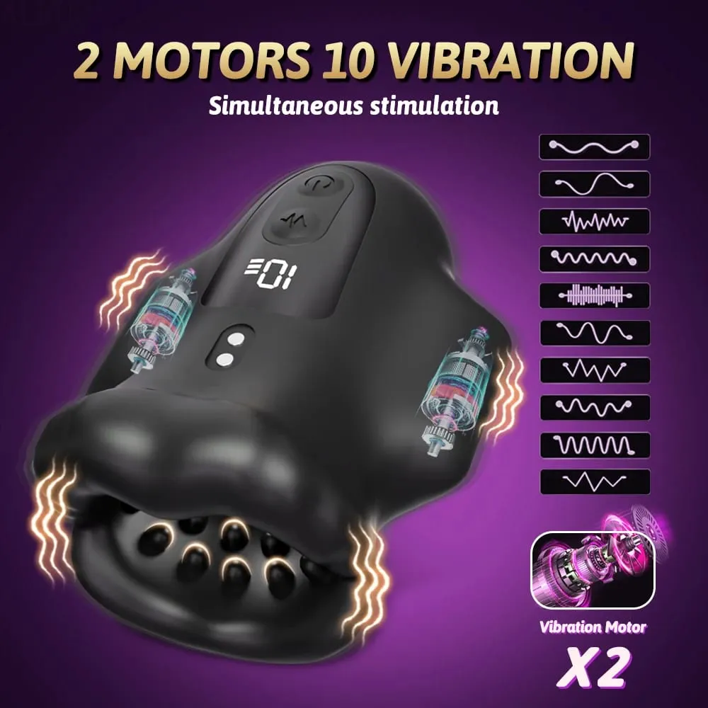 Masturbador masculino vibrador pênis treinamento vibração ejaculação glans treinamento pênis resistência adulto brinquedo sexual para homem