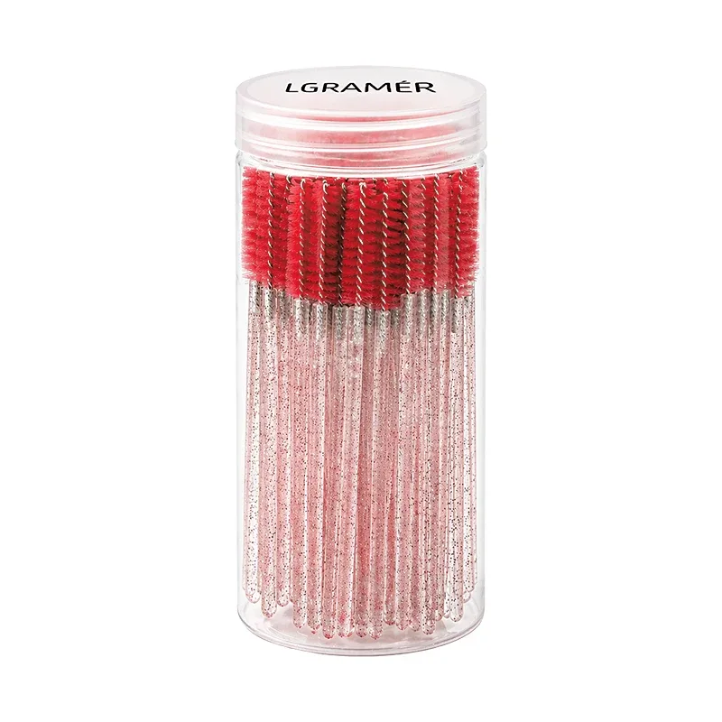 50/100 件睫毛延長刷一次性睫毛化妝刷睫毛膏棒塗抹器多色化妝工具
