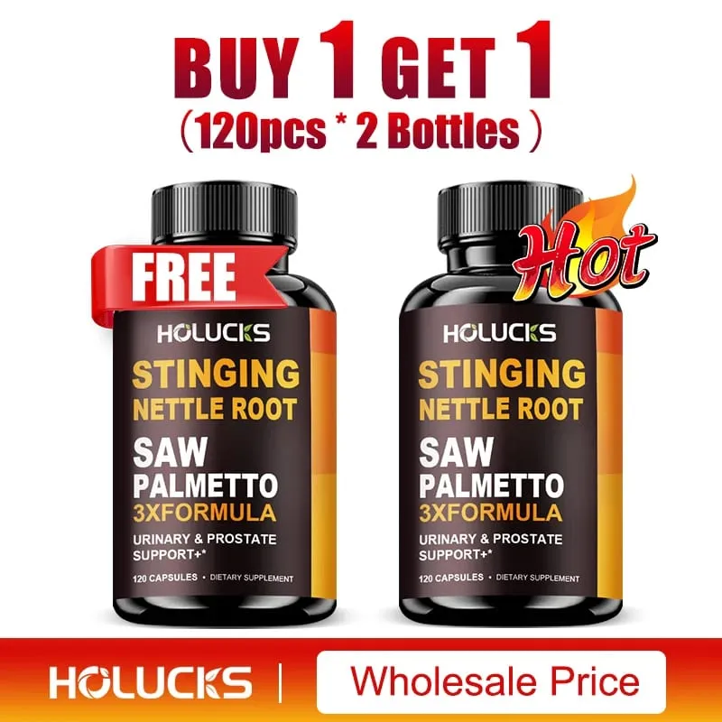 Stinging Nettle Root & Saw Palmetto Capsules Help Promote Prostate Health Hair Growth Urinary Tract Support Premium Formula