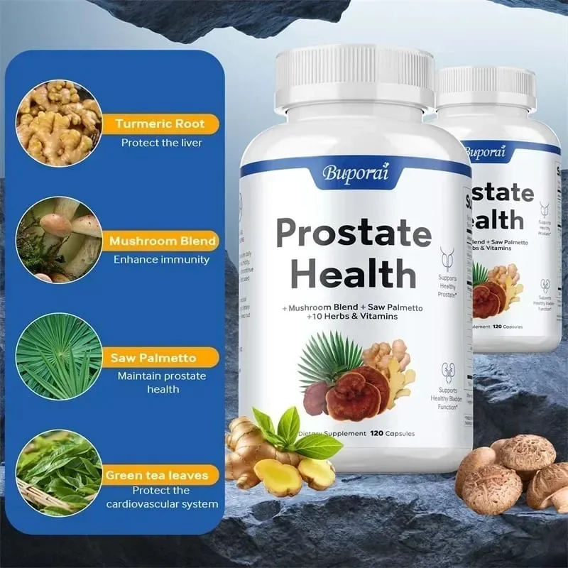Saúde da Próstata - Previne a Queda de Cabelo Antioxidante Controle da Bexiga Apoia a Saúde do Trato Urinário Melhora a Imunidade