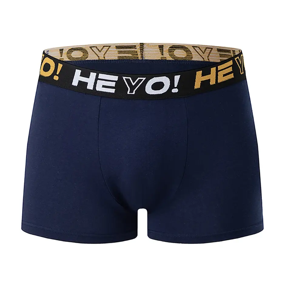 4-Piece Set of Men's Solid Color Cotton Underwear, Casual and Versatile, Elastic Waist, Comfortable Four Corner Plus Size Shorts — image 4