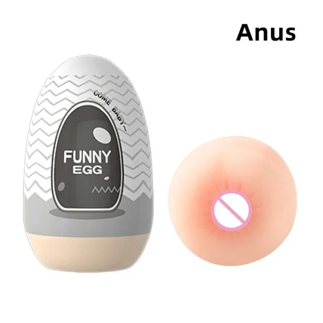 Copos masturbador ovo portátil estimulador pênis massageador de borracha macia adulto brinquedos sexuais para homens realista vagina bolso buceta