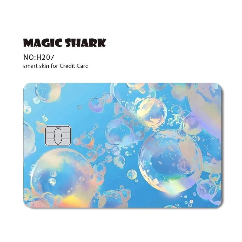 2026 New Cute Holographic Mouse Cat No Fade Laser Reflective Front Skin Cover Skin Sticker for Credit Card Debit Bank Card