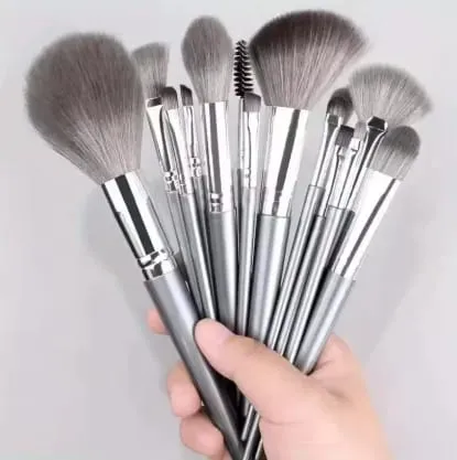 14 pçs pincéis de maquiagem conjunto macio macio pincéis cosméticos profissionais para fundação pó sombra mistura beleza completa