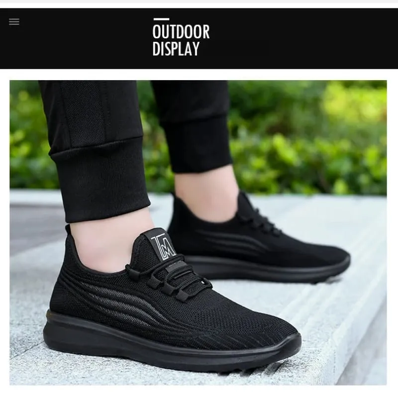 Tênis casuais masculinos verão respirável sapatos planos leves acessíveis frete grátis — image 7