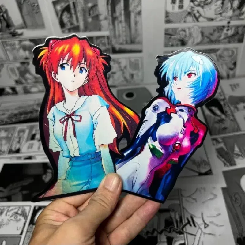 Neon Genesis Evangelion Ayanami Rei Asuka personalizado criativo desenho animado carro decoração de mesa adesivo de descoloração à prova d'água