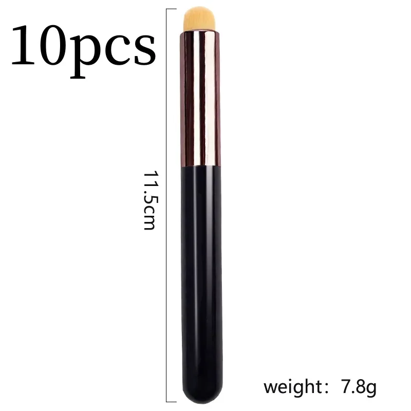 5/10 pçs pincel de maquiagem labial fundação corretivo pincéis aplicador de batom multifuncional lábios olho rosto mistura compõem escova