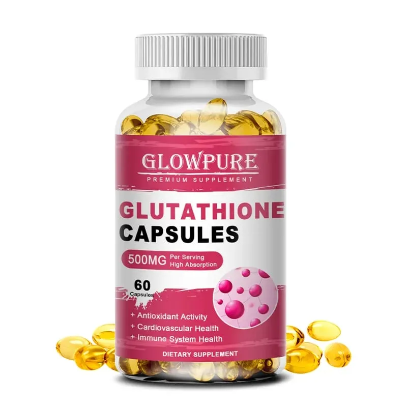 Glutathione Capsules for Skin Detox and Immune System Support with High Absorption Formula Beauty Care Health Supplement Vegan