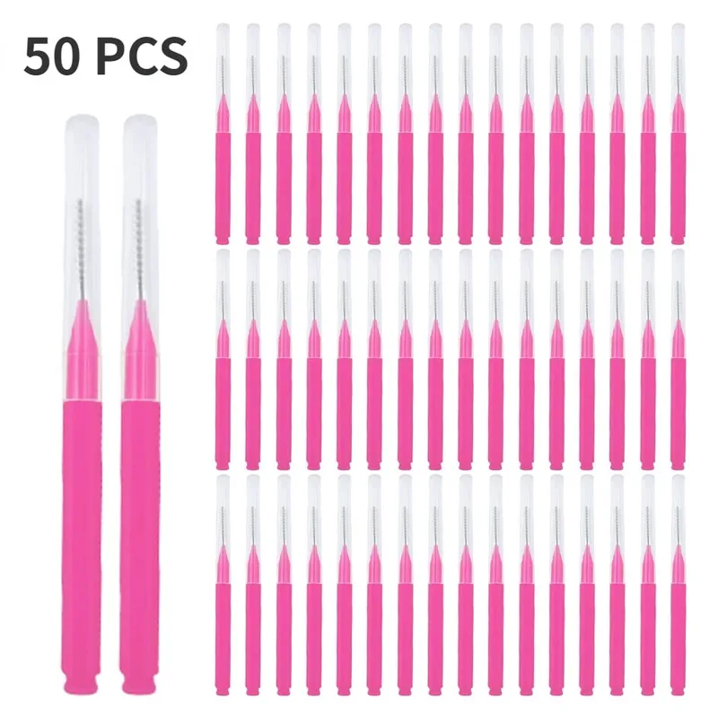 5/10/50 pçs mini escova de sobrancelha sobrancelha escova permanente escovas descartáveis ​​de levantamento de sobrancelha dobráveis ​​micro cílios escova aplicadores ferramentas