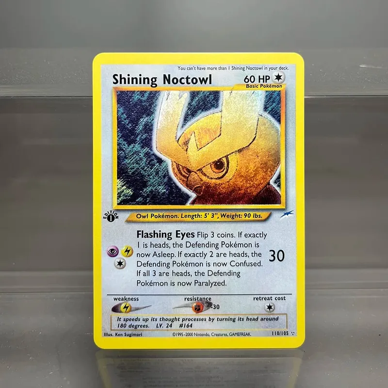 Neo destino charizard ptcg cartão de coleção única 1ª edição 1996 tyranitar gengar cartão pkm cartões proxy brinquedos presentes