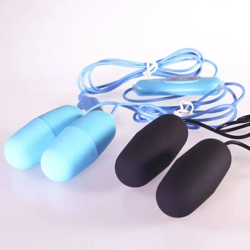 USB Power Jump 2 Egg Vibrator G-spot Multi Massage Stick Double Masturbation Clitoris Remote control AV Orgasm Squirt Sex Toys