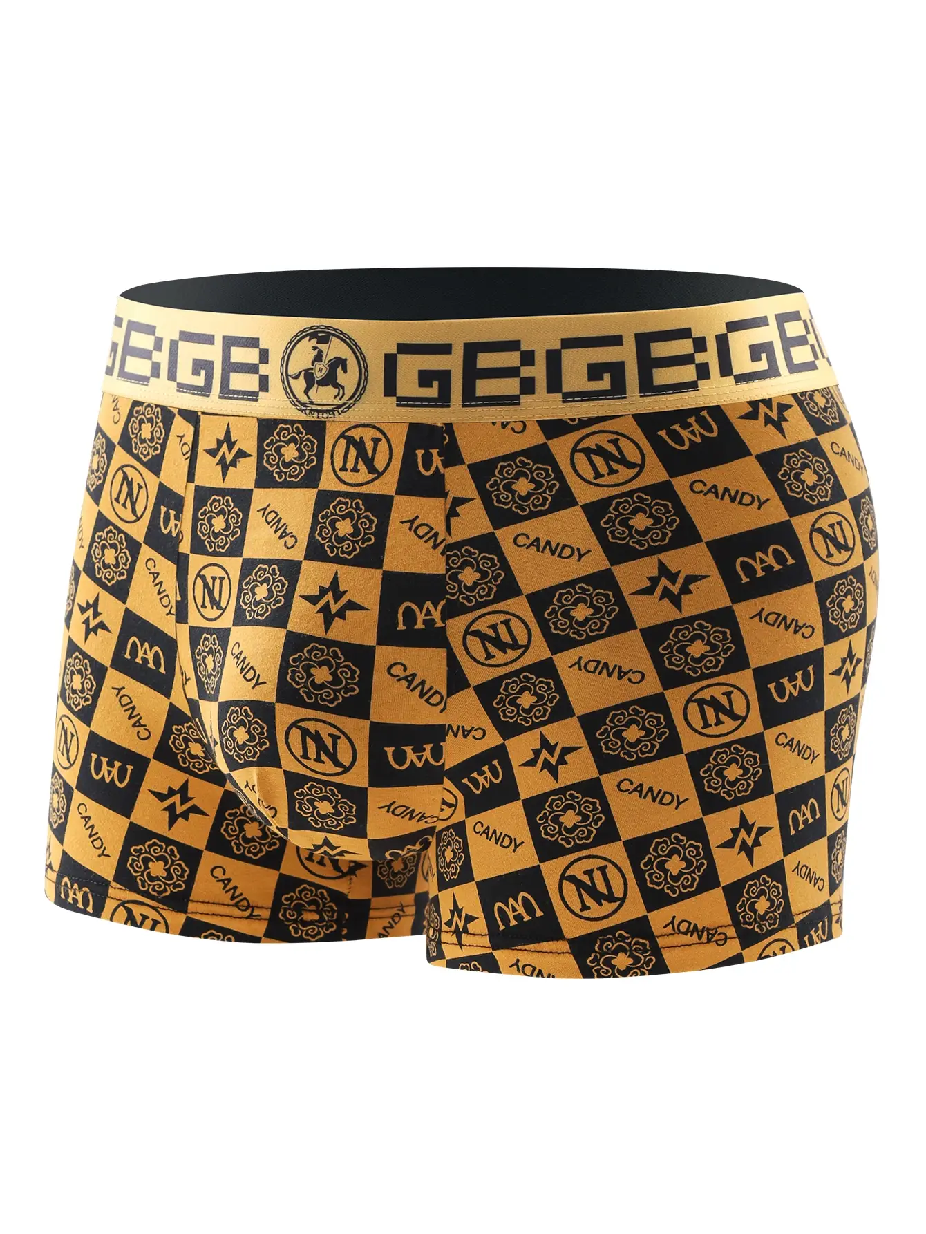 8 Piece Men's Underwear Set Soft Comfortable High Quality Men's Boxer Briefs Panties Black Gold Domineering Selling Men's Pants