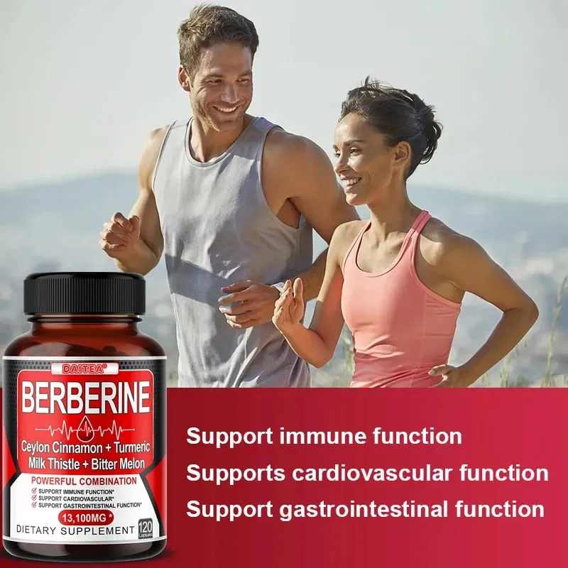 Berberine and Ceylon Cinnamon Capsules-Good for Cardiovascular and Digestive Health Strengthens The Immune System Anti-oxidant
