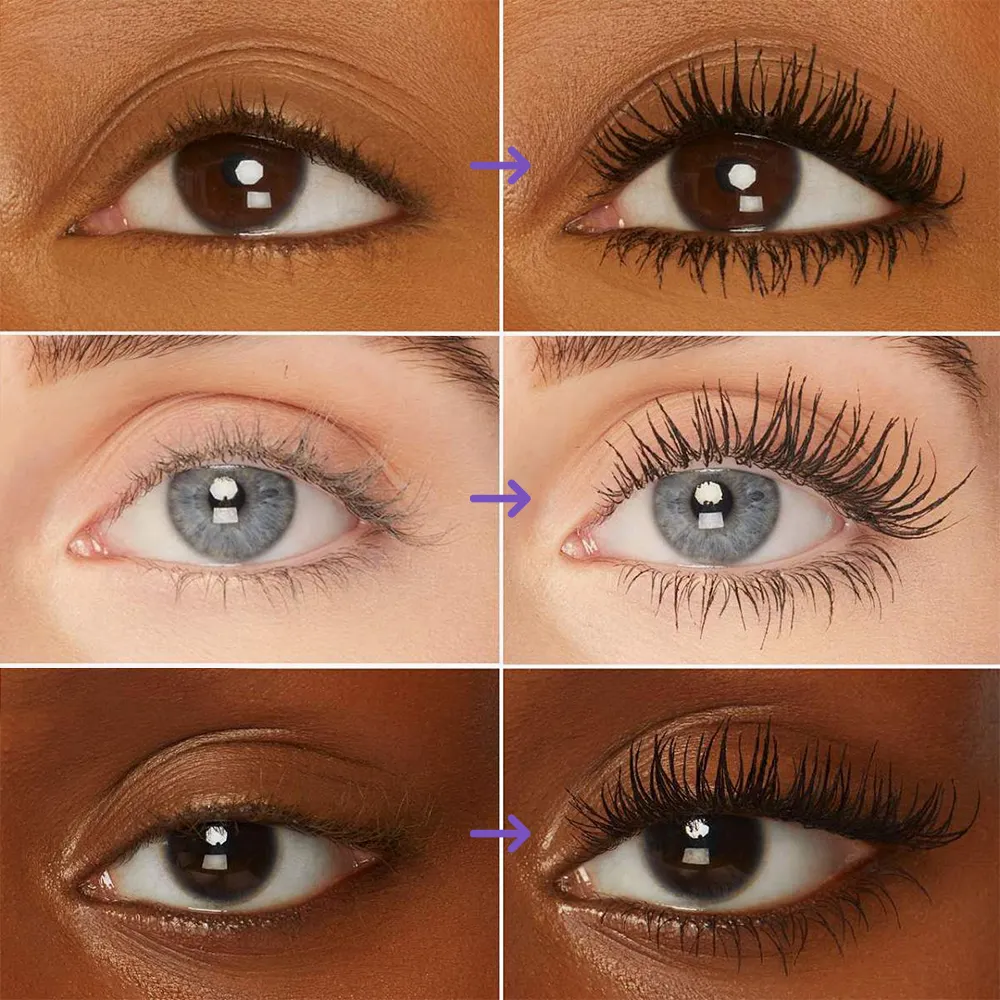 Rímel 5d à prova d'água, longa duração, volumizador, ondulação, alongamento, à prova de manchas, maquiagem colorida para os olhos, festa, festival, cosméticos