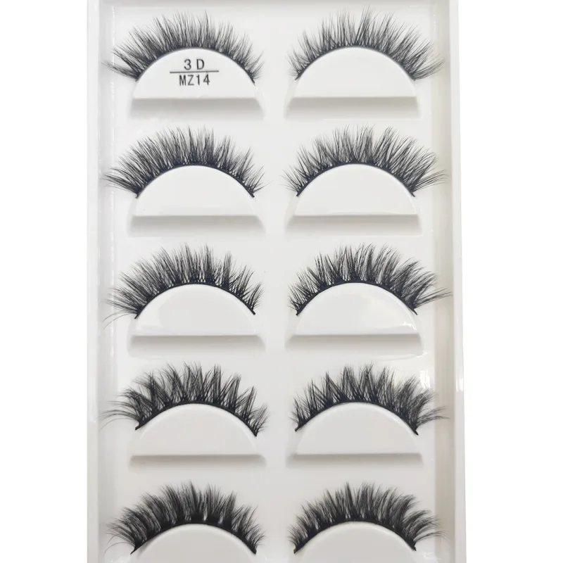 Novo 28 estilos 5 pares de cílios postiços de vison natural maquiagem extensão de cílios falsos cílios postiços maquiagem beleza cilios