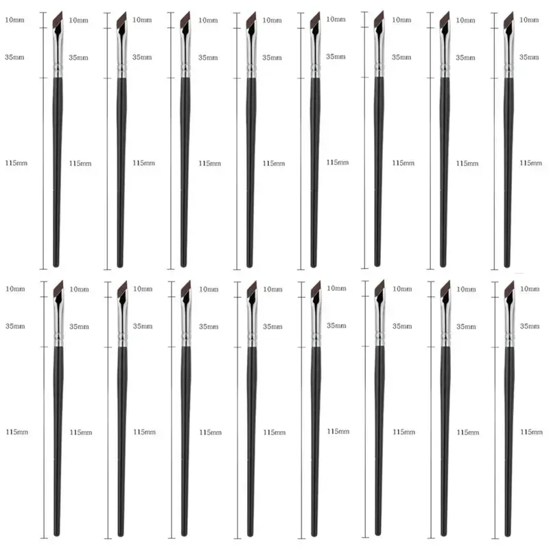 1-16 Chiếc Nâng Cấp Lưỡi Bút Kẻ Mắt Bàn Chải Siêu Mỏng Góc Mịn Flat Eyebrow Brush Liner Brow Nơi Cọ Trang Điểm Chính Xác Chi Tiết Bàn Chải