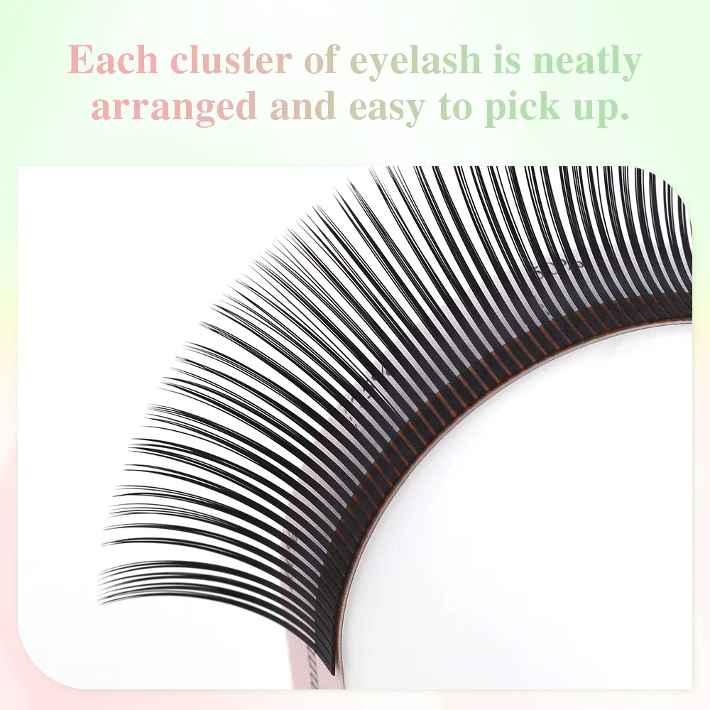 Extensões de cílios buquê 5D Rússia Volume Spike Anime efeito formato de flor para beleza dos olhos