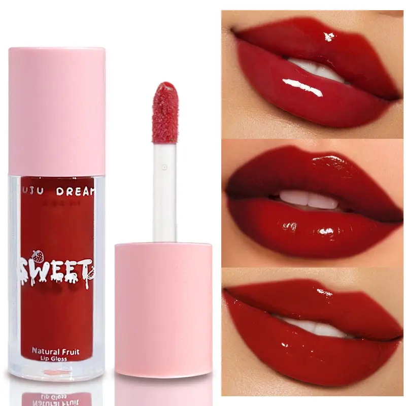 Glossy mirror lip gloss nude lip gloss moisturizing brightening complexion waterproof long-lasting for a flawless finish