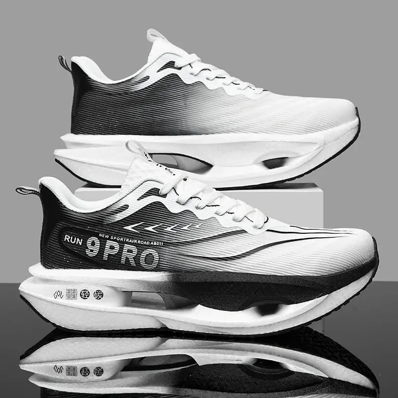 Confortável casual tênis de caminhada para homens maratona placa carbono tênis feminino basquete esporte masculino respirável