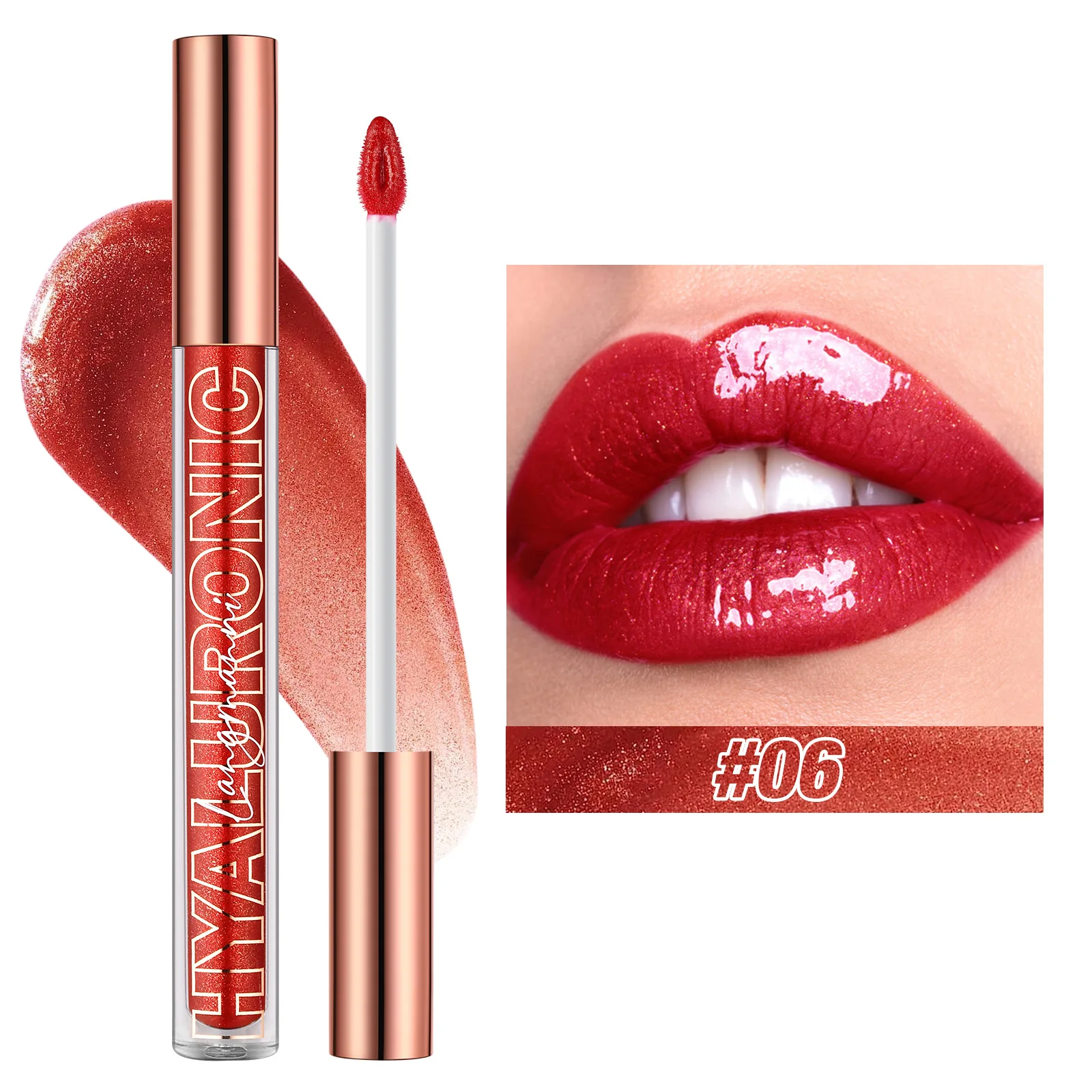 Brilho perolado plumping brilho labial diamante glitter nude rosa batom líquido vidro brilhante à prova dwaterproof água sexy lábio matiz maquiagem labial
