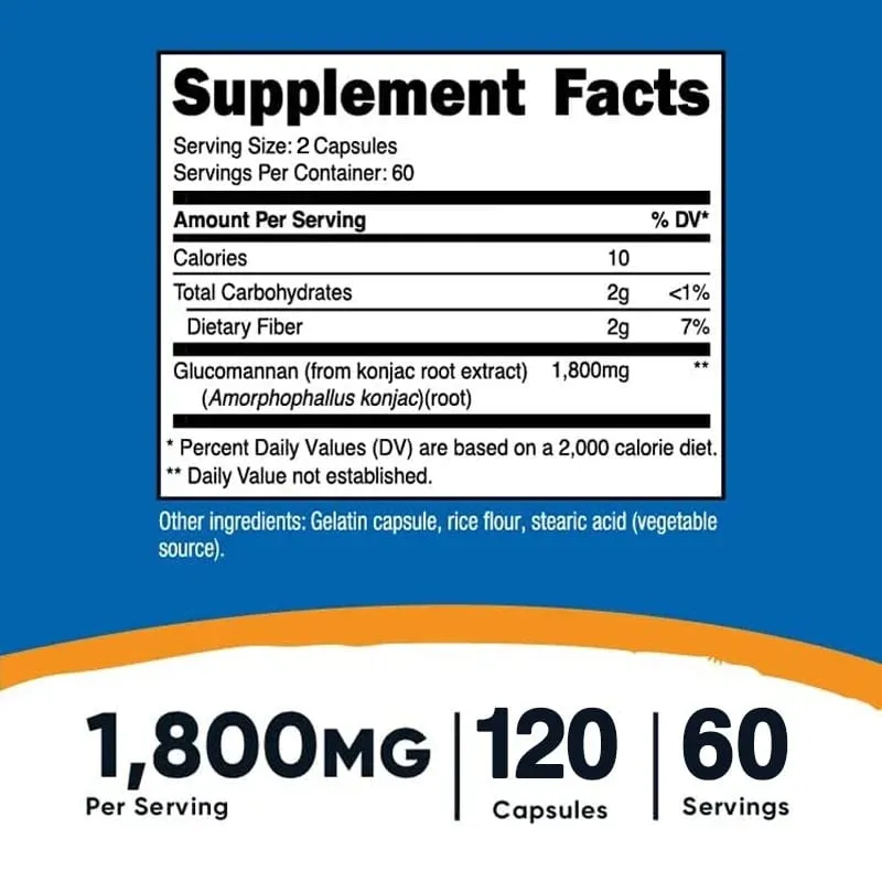 Extrato de raiz de Glucomanano Konjac - Promove a saúde gastrointestinal e auxilia no controle de peso