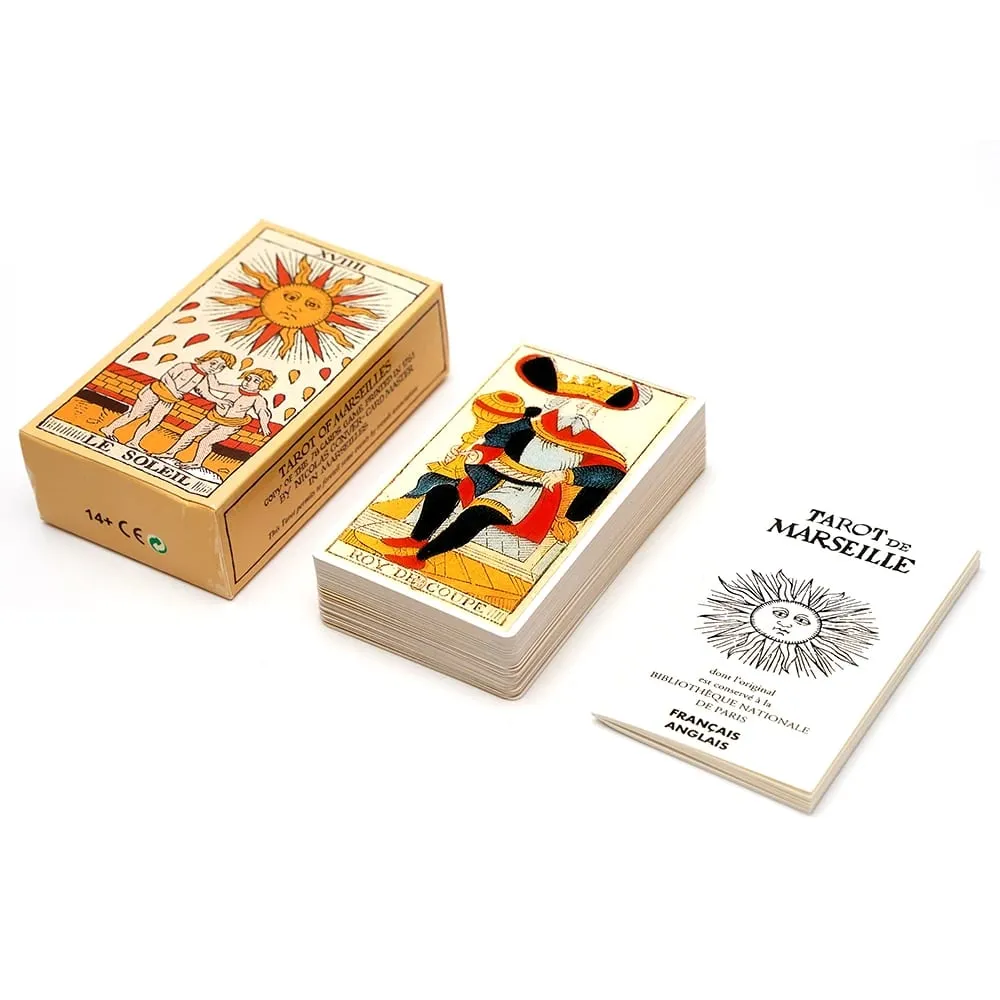 Français Tarot de Marseille Tarot Cards de Conver 78 Lames booklet French 78 Card of The Tarot de Marseille Published Board Game