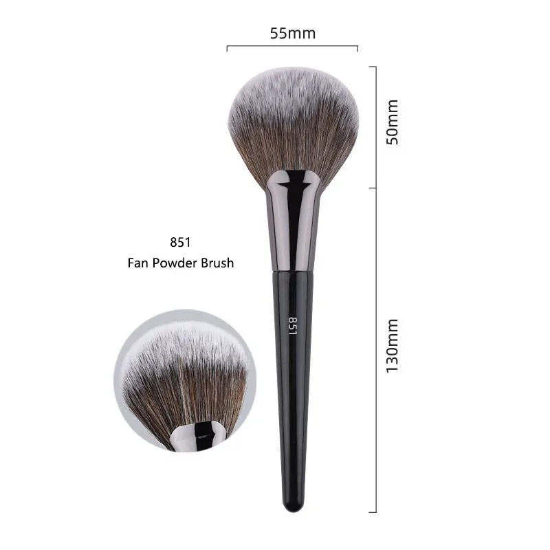 1pc pro pincéis de maquiagem fundação pó fã compõem escova contorno 3d pontilhado sombra corretivo ângulo sobrancelha sombra ferramentas