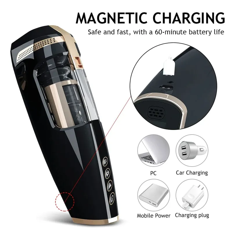 Empurrando automático masturbador masculino pênis glans estimulação masturbação copo elétrico bolso buceta Stroker brinquedo brinquedos sexuais para homens